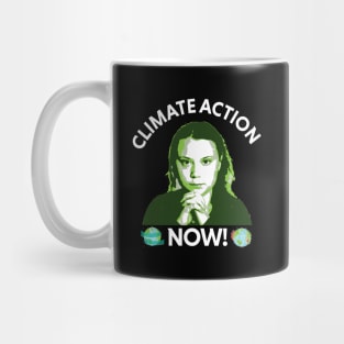 climate action now - greta Mug